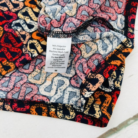 LulaRoe Julia T-Shirt Dress Size M  Short Sleeves Casual - Picture 9 of 9